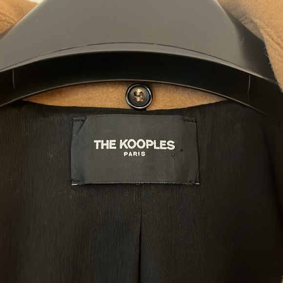 The Kooples Wool Trench with Leather Accents - Picture 2 of 7